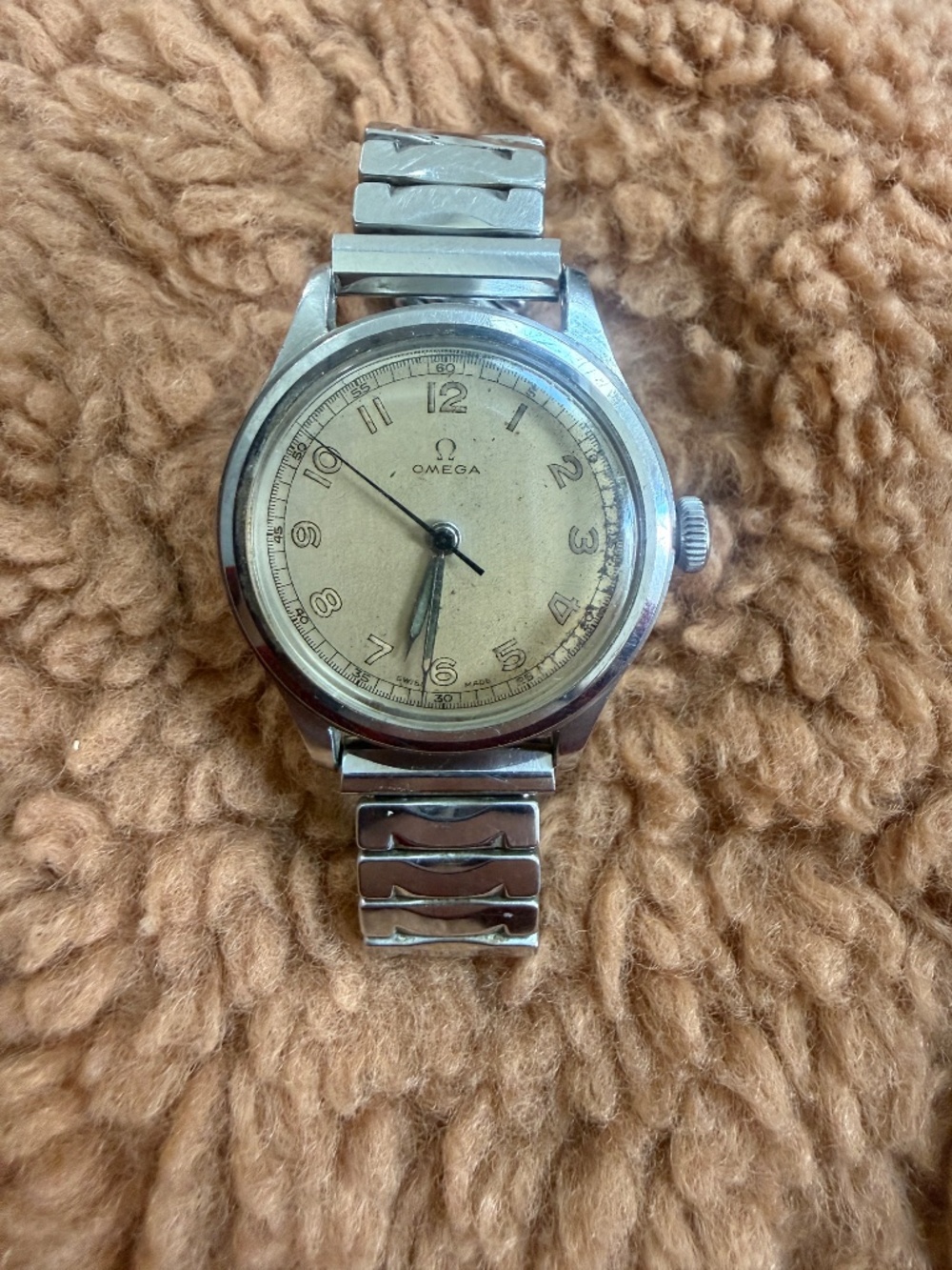 Vintage OMEGA Reference 2179/5 1940's Manual Wind Watch WORKING